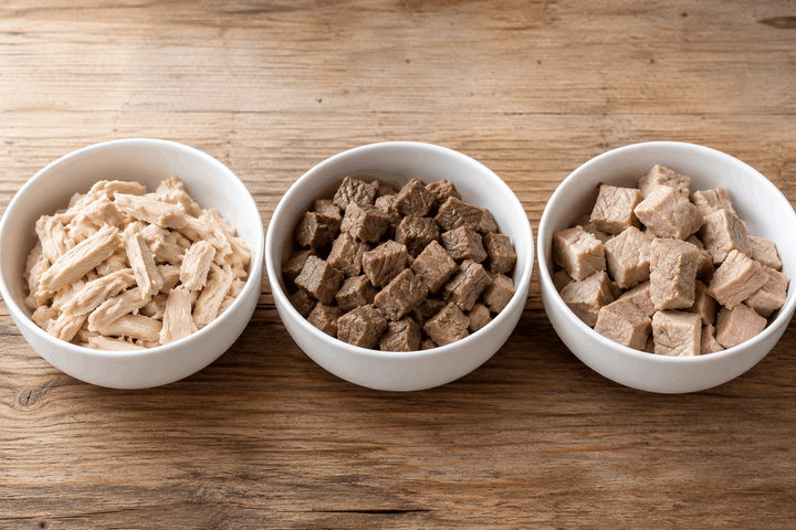Gekochtes Fleisch für Hunde